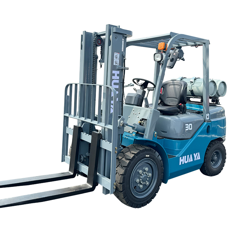 Forklift with Propane Tank in Industrial Setting